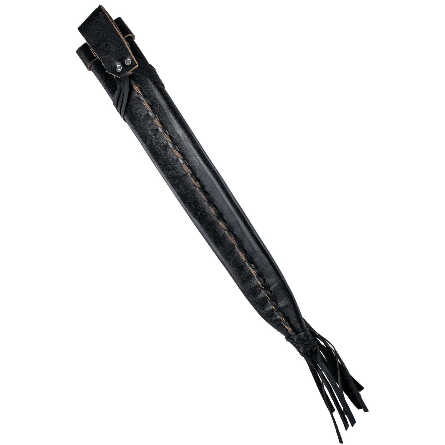 Terra SH-166-18P Leather Protective Genuine Sheath for 18" Machete, Attaches to Belts – Black