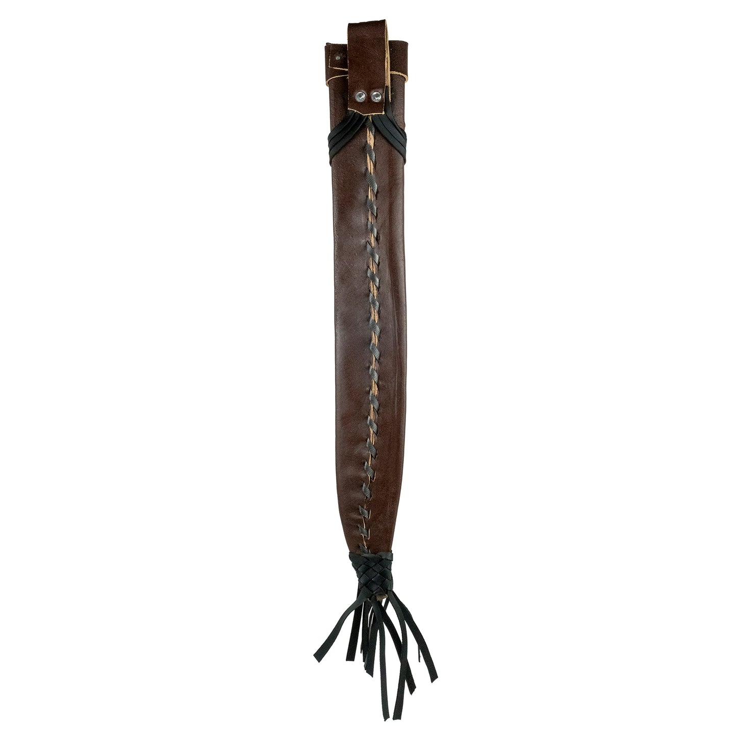 Terra SH-173-18P Leather Protective Genuine Sheath for 18" Machete, Attaches to Belts – Dark Brown