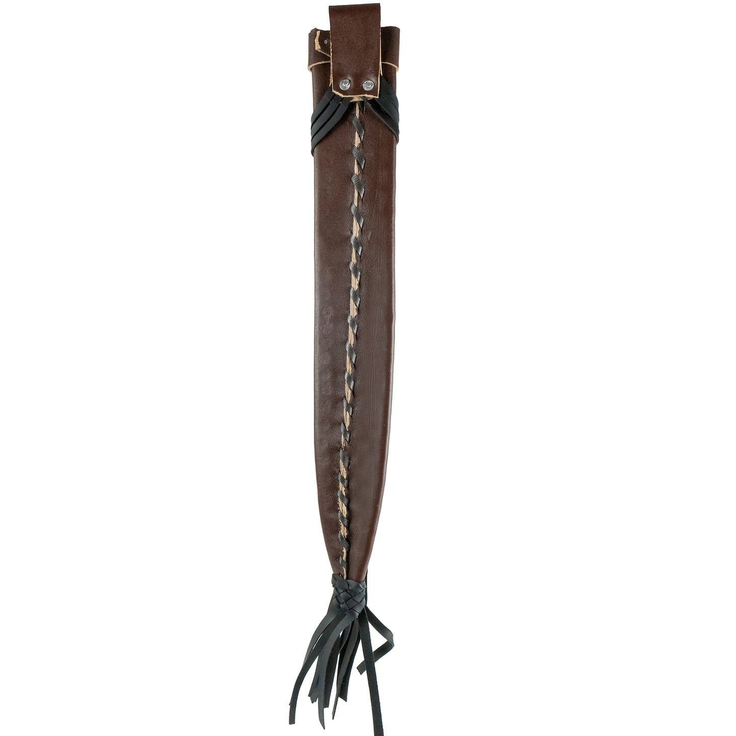 TERRA SH-302-18P Leather Protective Genuine Sheath for 18" Machete, Attaches to Belts – Dark Brown (Embossed)