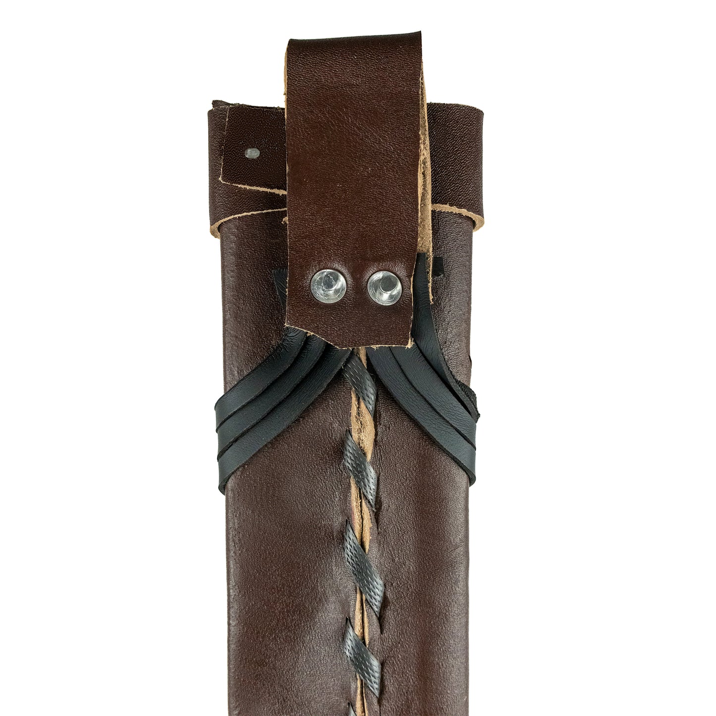 Terra SH-173-18P Leather Protective Genuine Sheath for 18" Machete, Attaches to Belts – Dark Brown