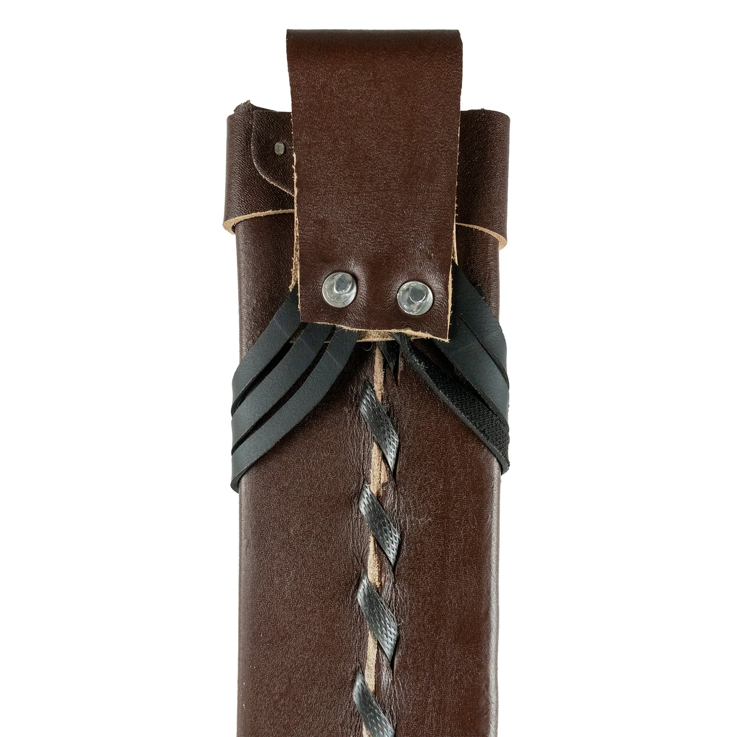 TERRA SH-302-18P Leather Protective Genuine Sheath for 18" Machete, Attaches to Belts – Dark Brown (Embossed)