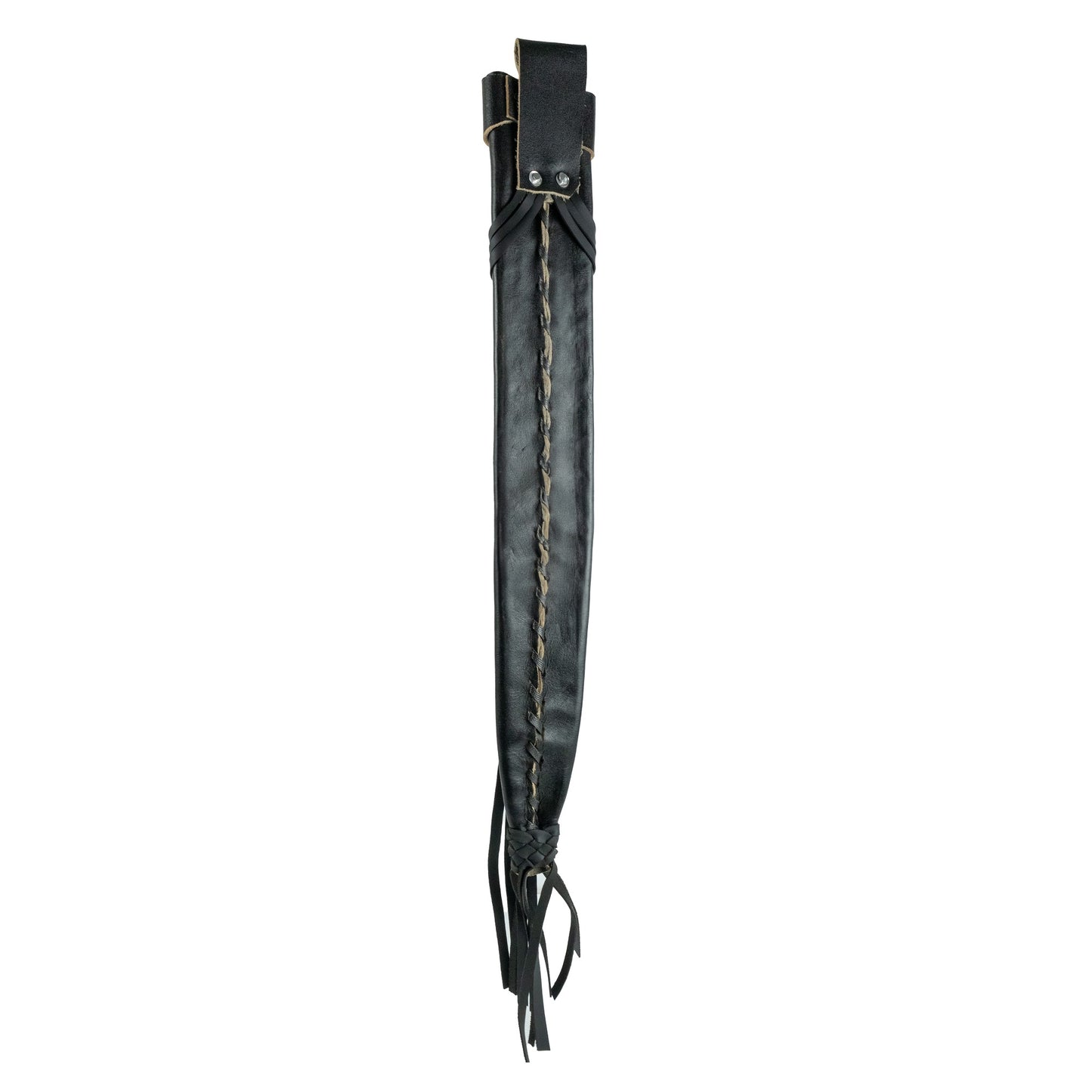 TERRA SH-326 -22P Leather Protective Genuine Sheath for 22" Machete, Attaches to Belts – Black (Embossed)