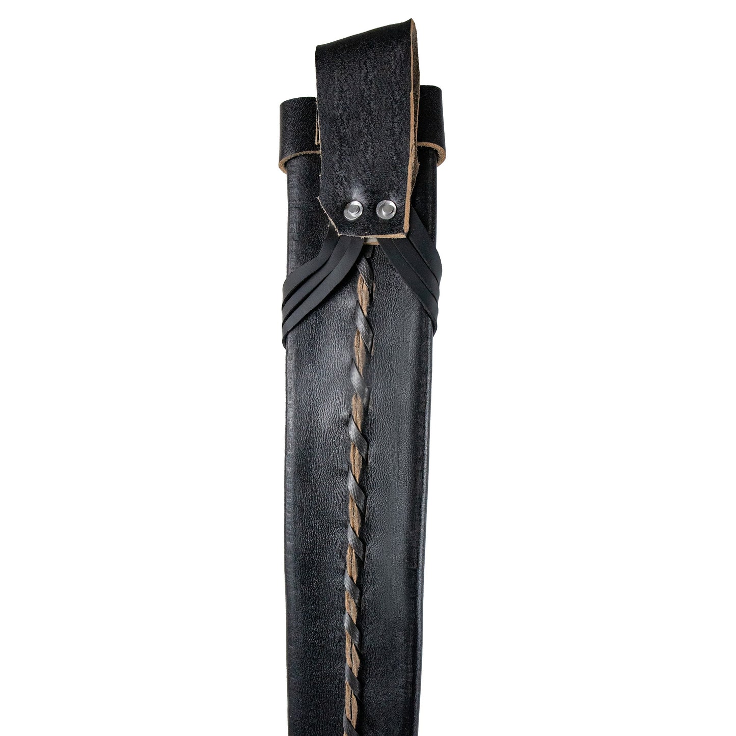 Terra SH-166-18P Leather Protective Genuine Sheath for 18" Machete, Attaches to Belts – Black