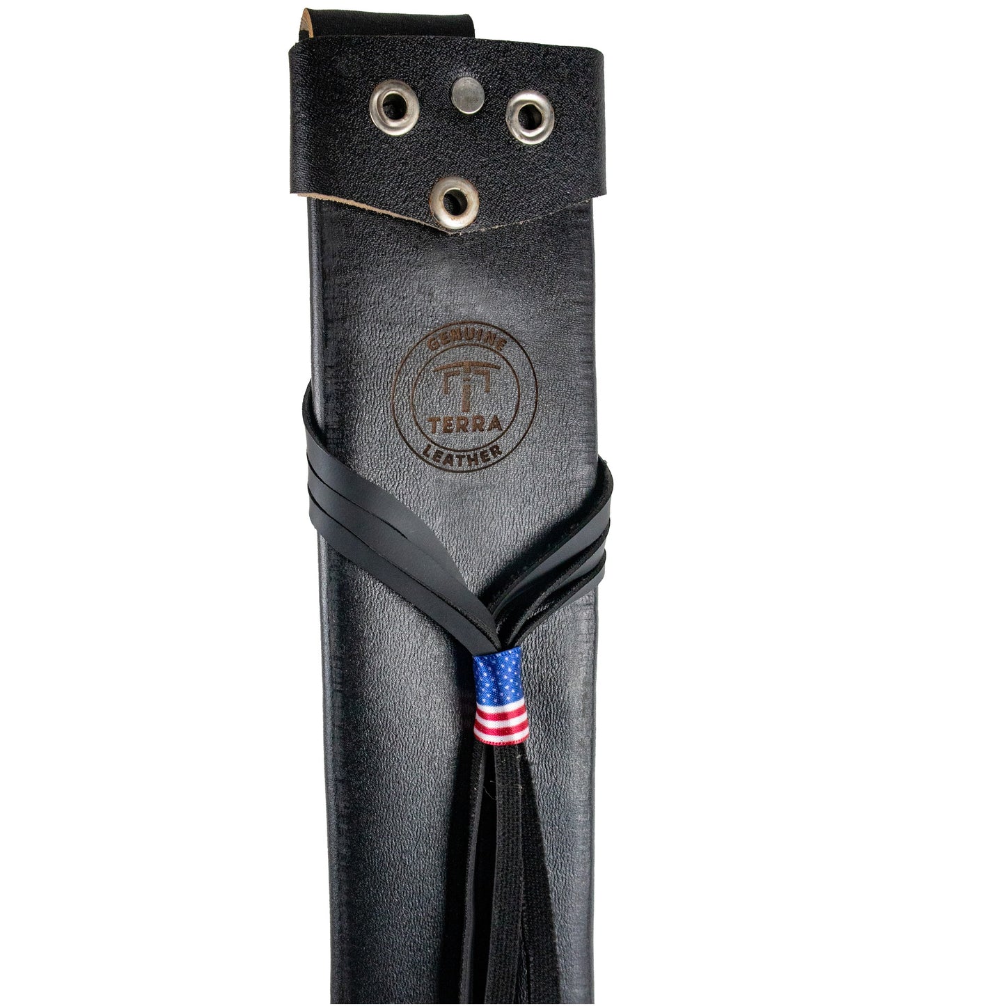 Terra SH-166-18P Leather Protective Genuine Sheath for 18" Machete, Attaches to Belts – Black