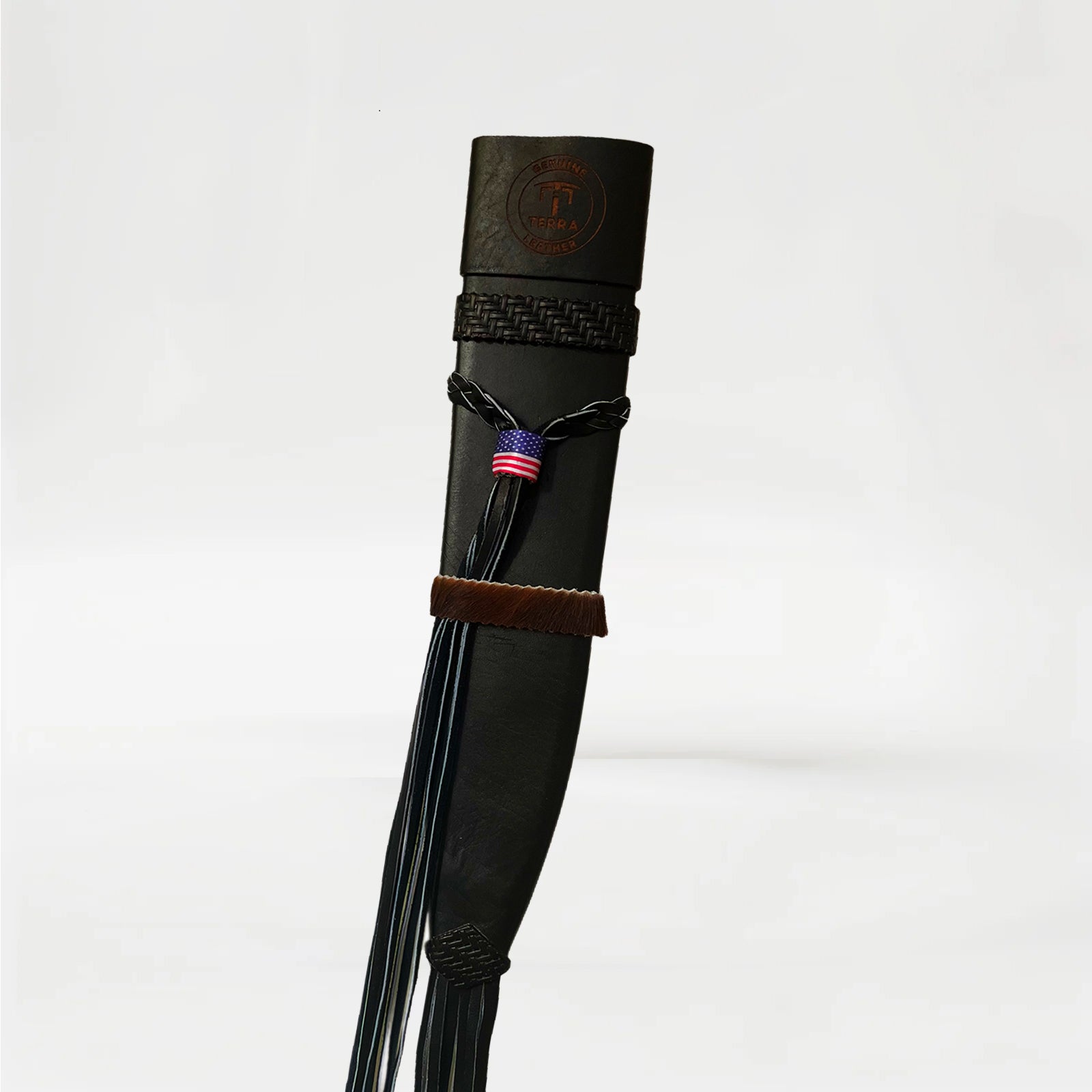 Terra Leather Sheath for Machete 18-inch, Attached to Belts-BLack